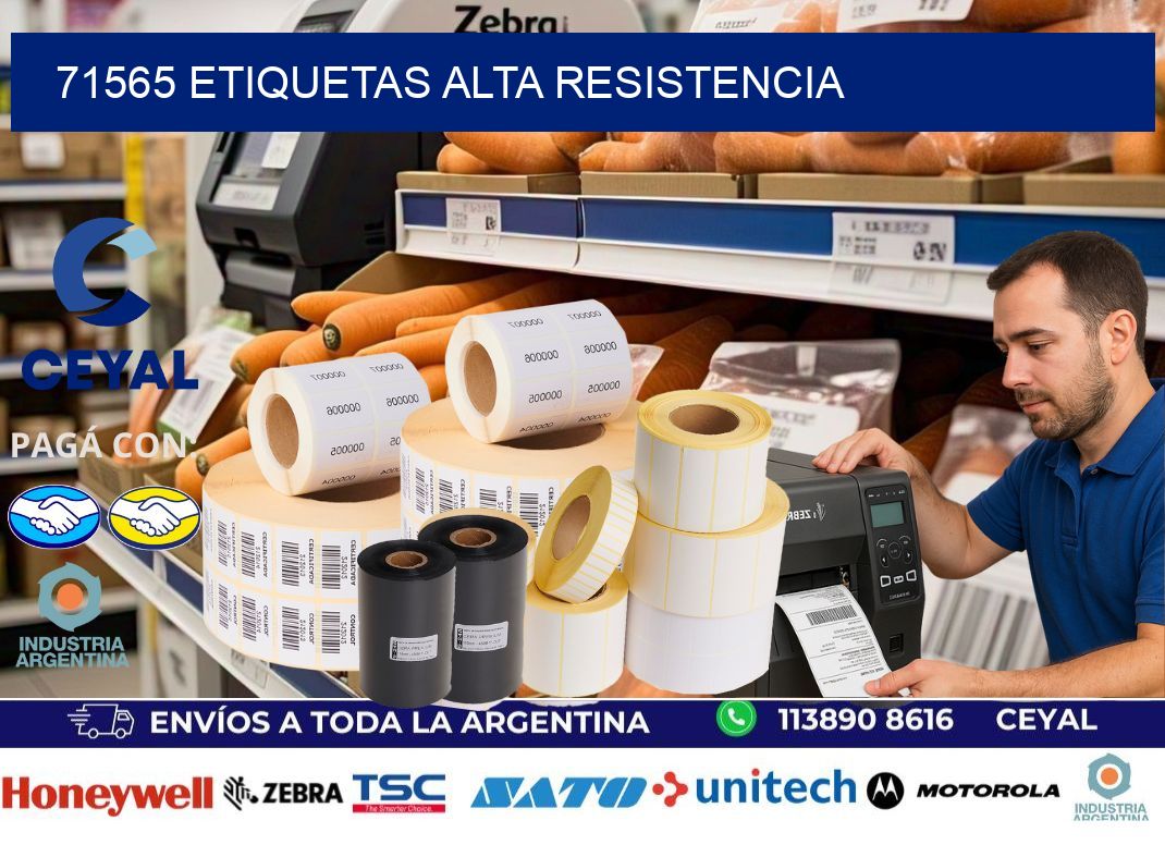 71565 etiquetas alta resistencia