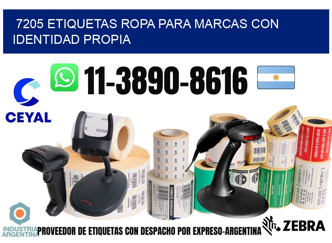 7205 Etiquetas ropa para marcas con identidad propia