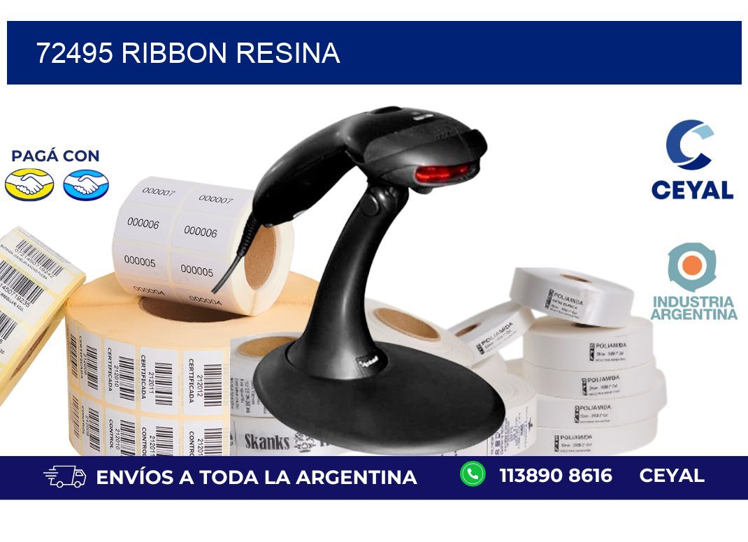 72495 ribbon resina
