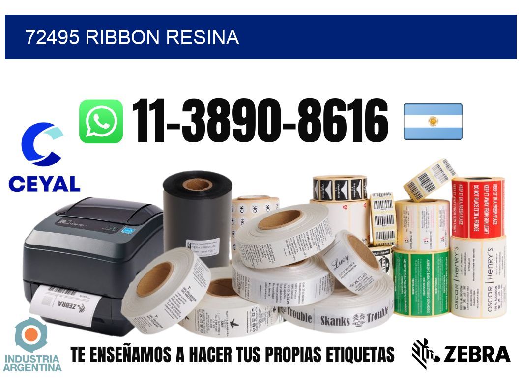 72495 ribbon resina