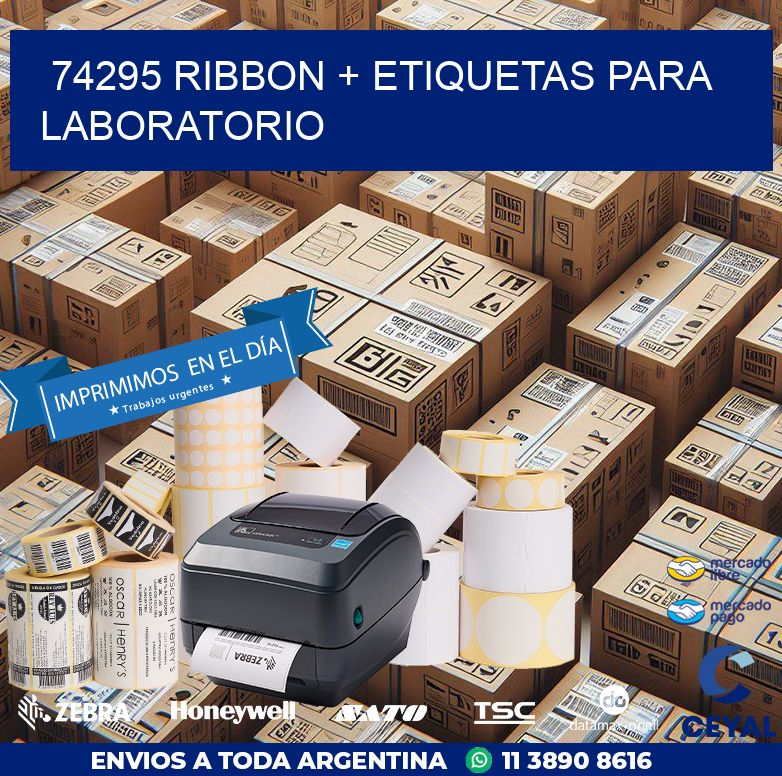 74295 ribbon + etiquetas para laboratorio