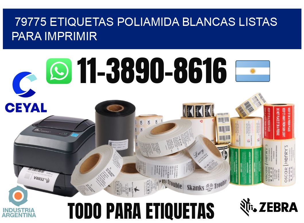 79775 etiquetas poliamida blancas listas para imprimir
