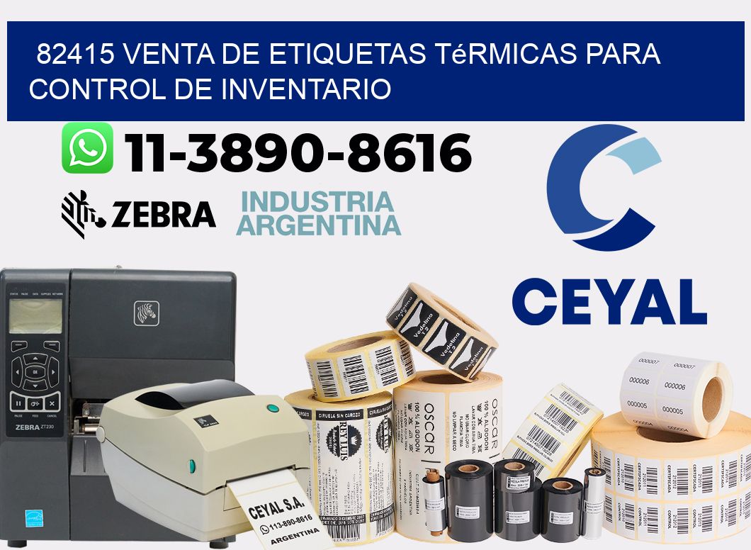 82415 venta de etiquetas térmicas para control de inventario