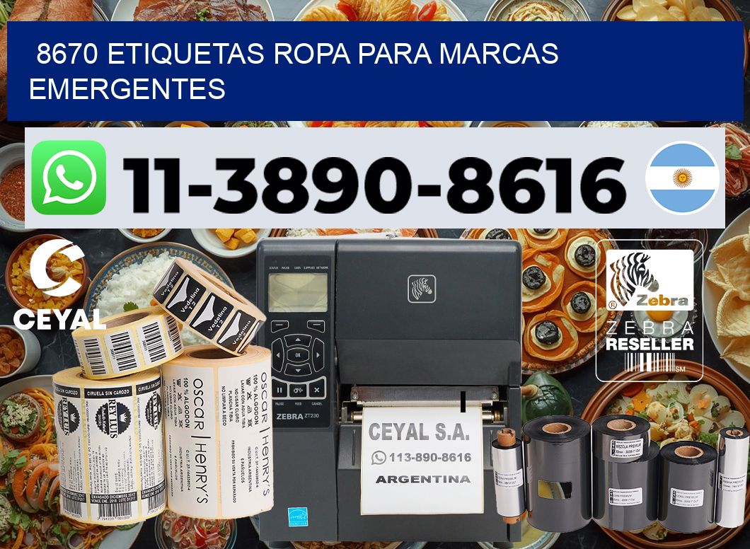 8670 Etiquetas ropa para marcas emergentes