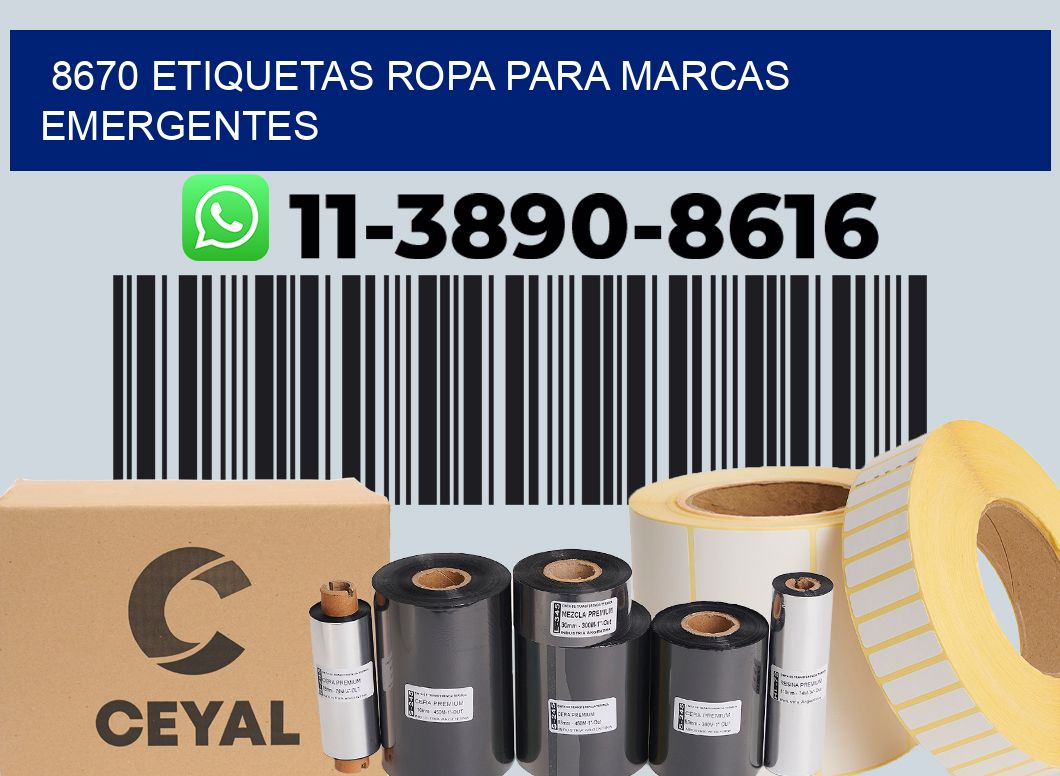 8670 Etiquetas ropa para marcas emergentes
