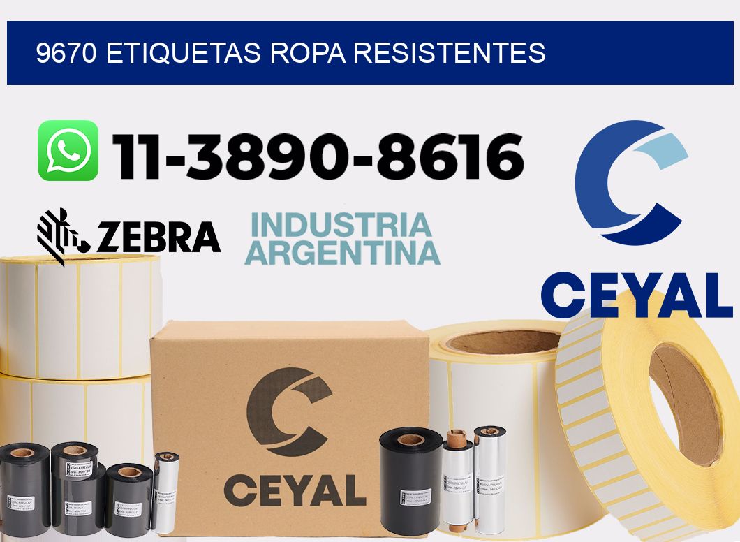 9670 Etiquetas ropa resistentes