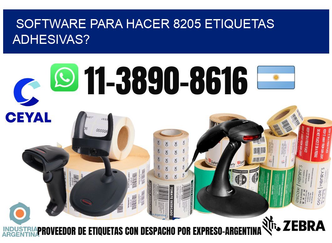 Software para hacer 8205 etiquetas adhesivas?