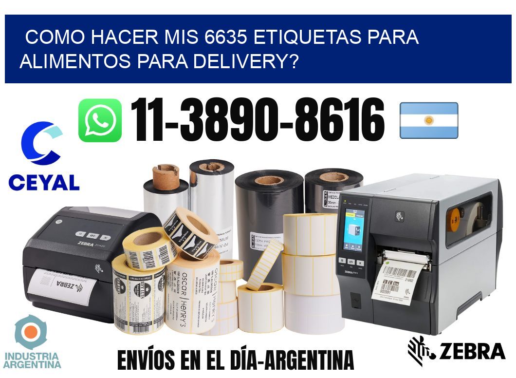 como hacer mis 6635 etiquetas para alimentos para delivery?