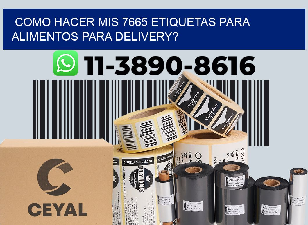 como hacer mis 7665 etiquetas para alimentos para delivery?