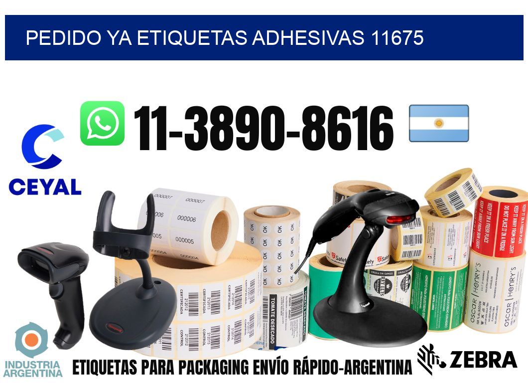 pedido ya etiquetas adhesivas 11675