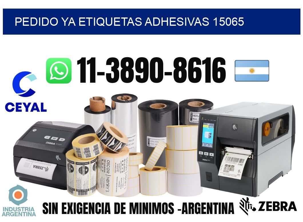 pedido ya etiquetas adhesivas 15065