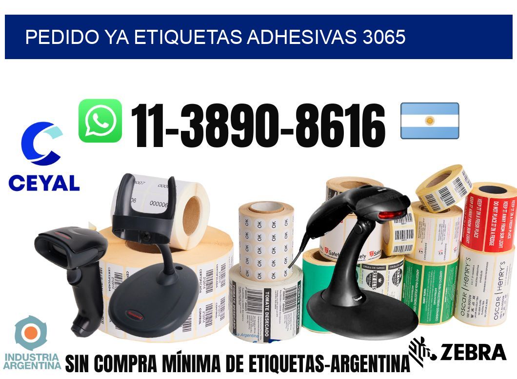 pedido ya etiquetas adhesivas 3065