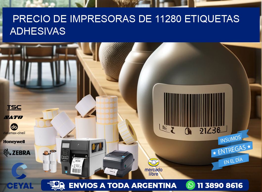 precio de impresoras de 11280 etiquetas adhesivas