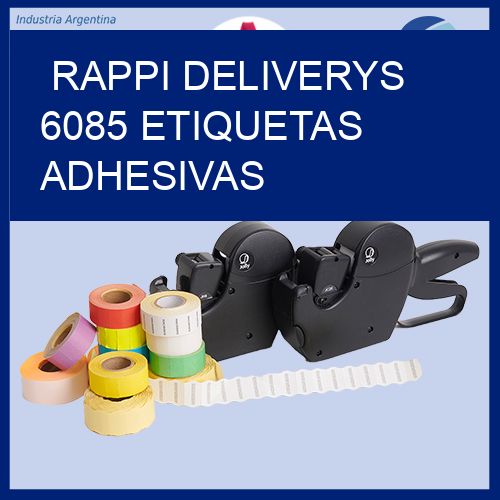 rappi deliverys 6085 etiquetas adhesivas