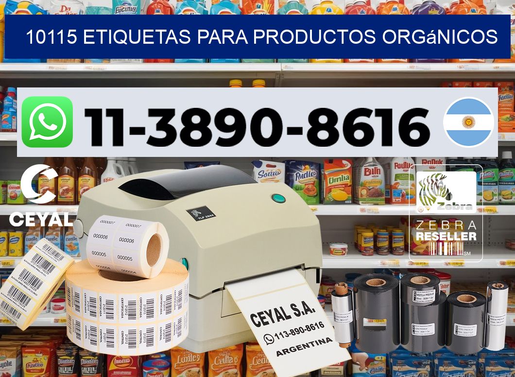 10115 Etiquetas para productos orgánicos