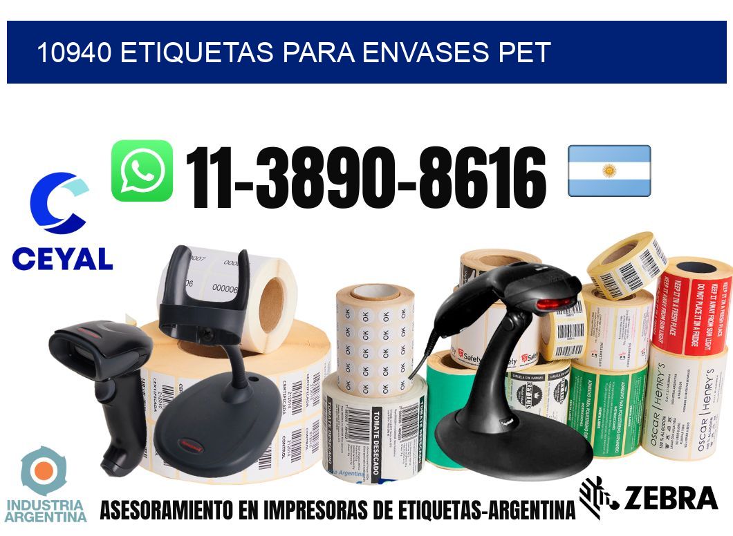 10940 Etiquetas para envases PET