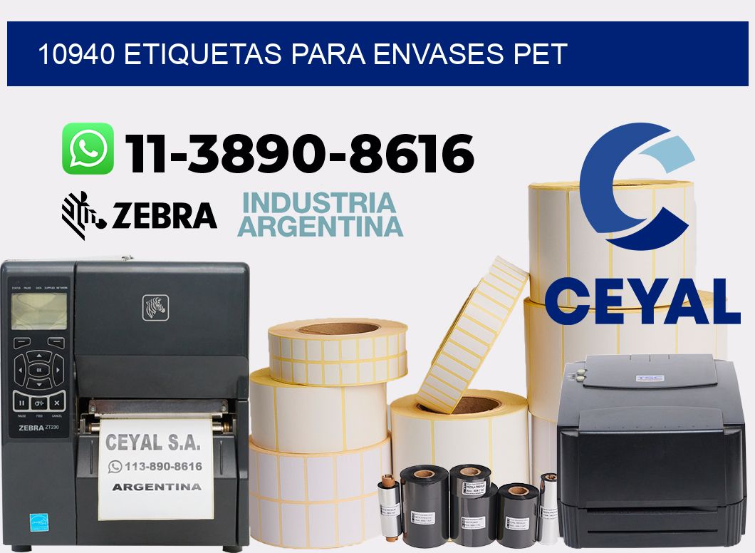 10940 Etiquetas para envases PET