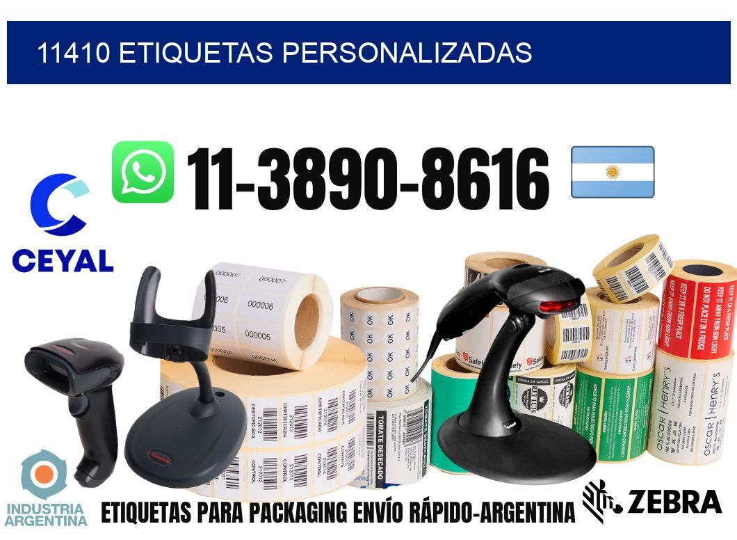 11410 etiquetas personalizadas