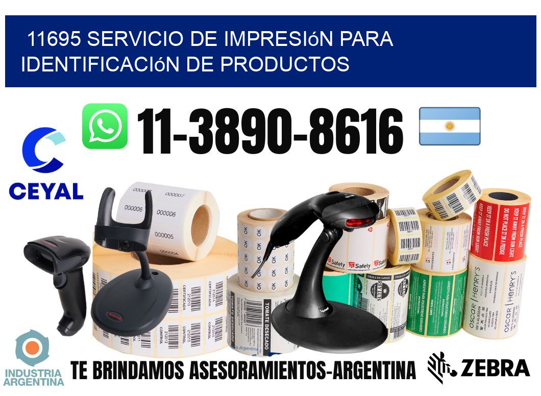 11695 Servicio de impresión para identificación de productos