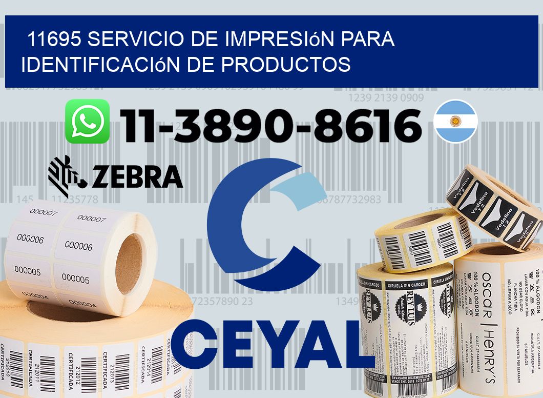 11695 Servicio de impresión para identificación de productos
