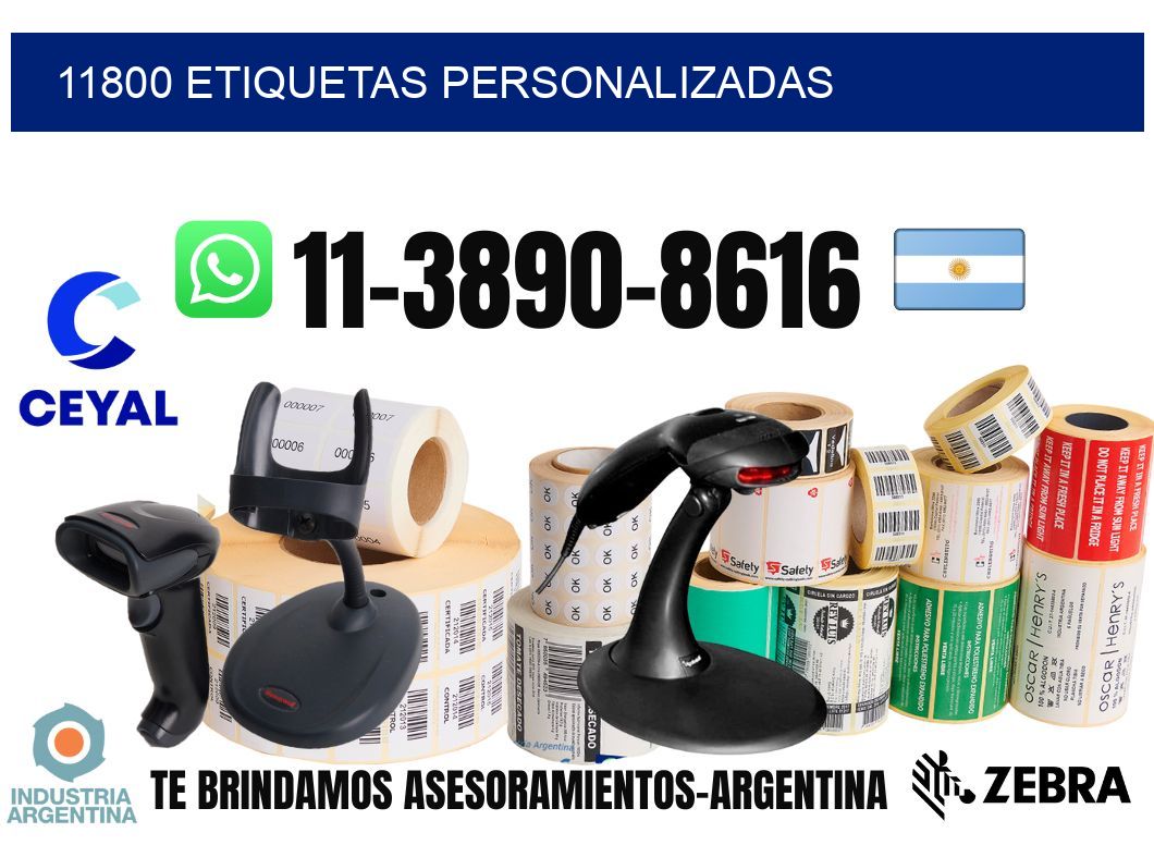 11800 etiquetas personalizadas