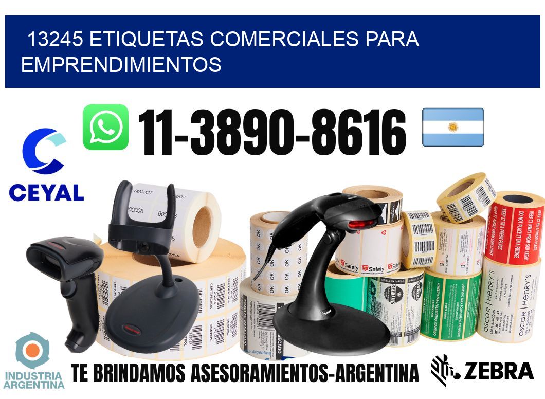 13245 Etiquetas comerciales para emprendimientos