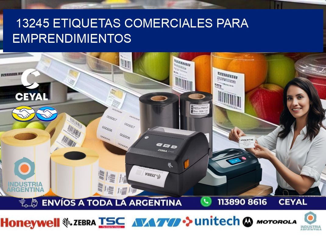 13245 Etiquetas comerciales para emprendimientos