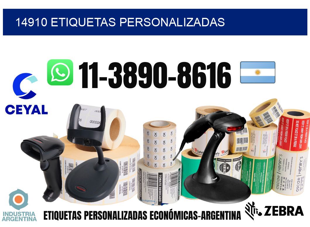 14910 etiquetas personalizadas