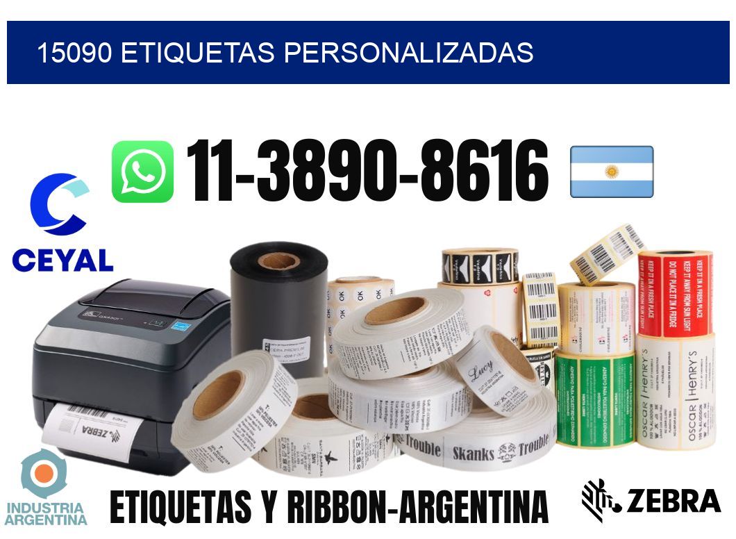 15090 etiquetas personalizadas
