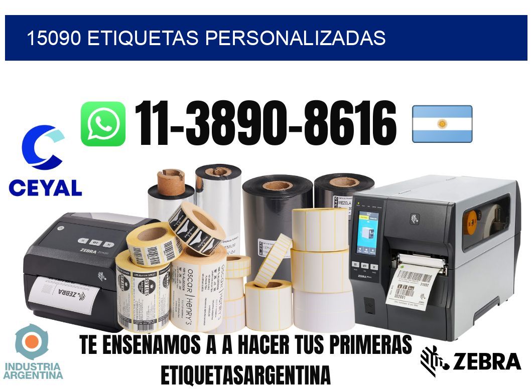 15090 etiquetas personalizadas