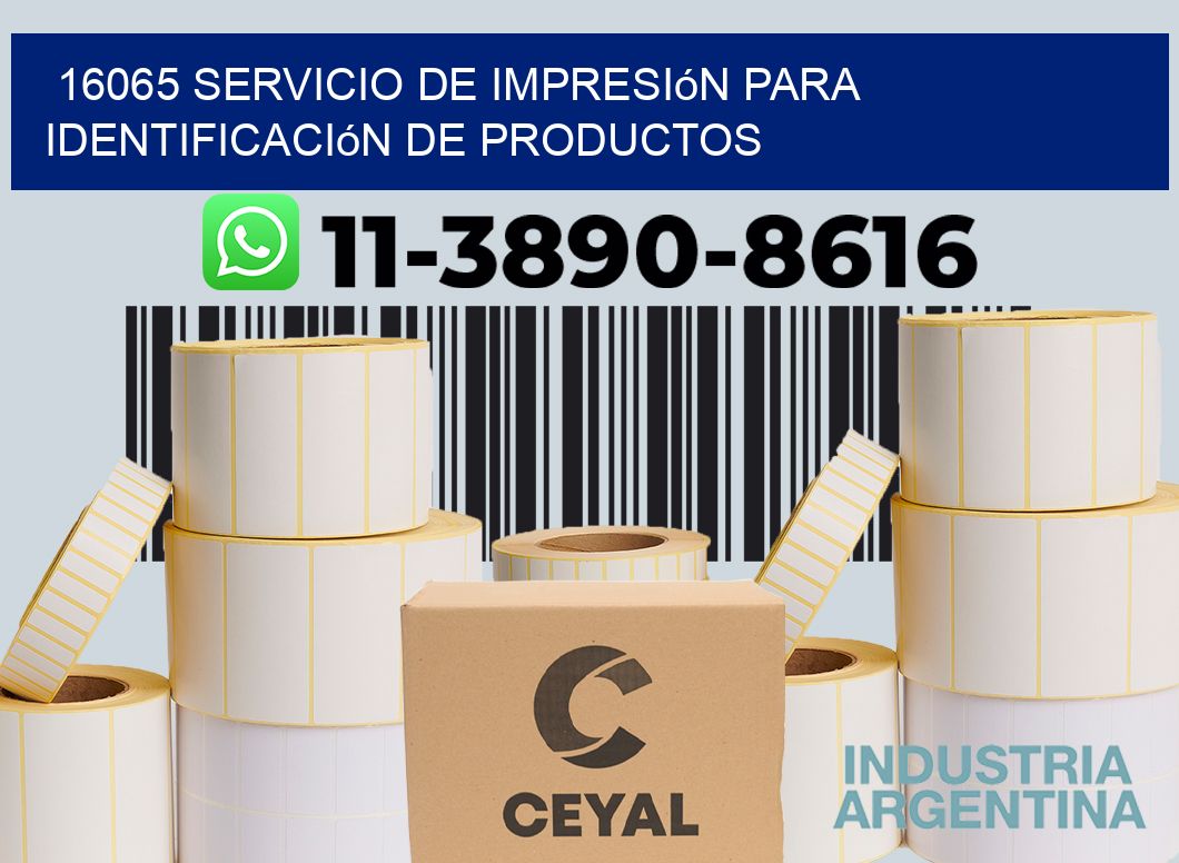 16065 Servicio de impresión para identificación de productos