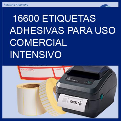 16600 Etiquetas adhesivas para uso comercial intensivo