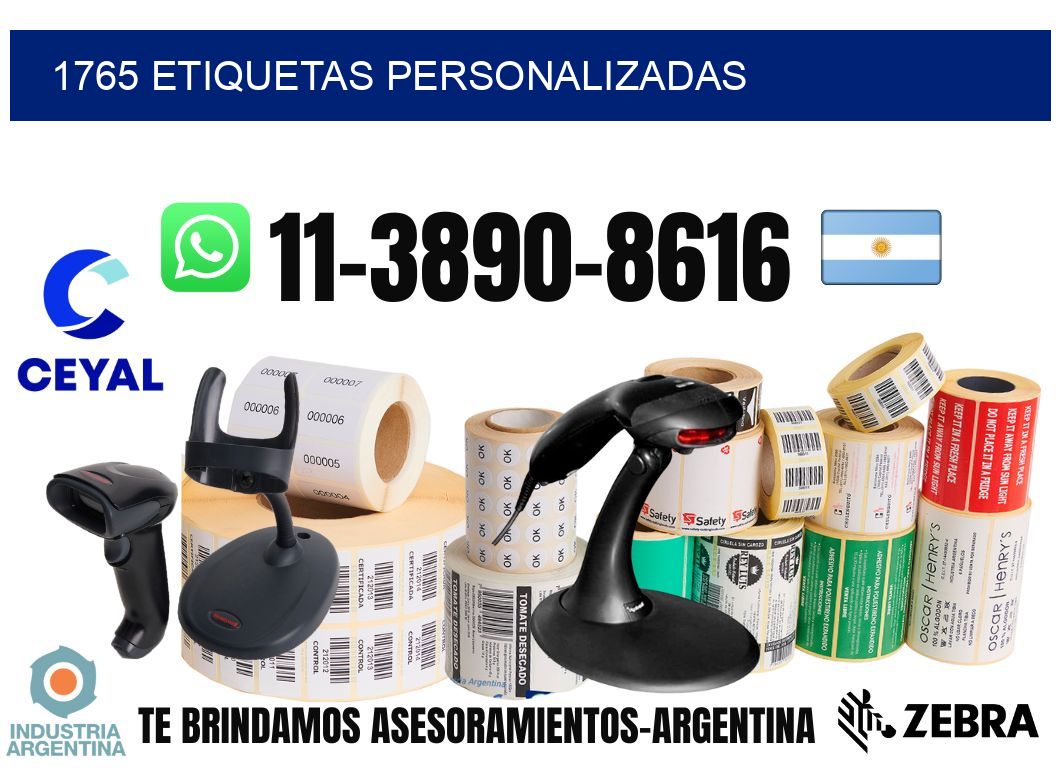 1765 etiquetas personalizadas