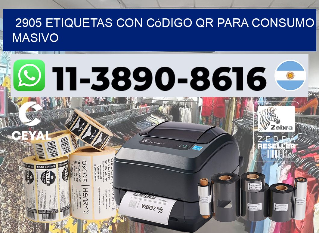 2905 Etiquetas con código QR para consumo masivo