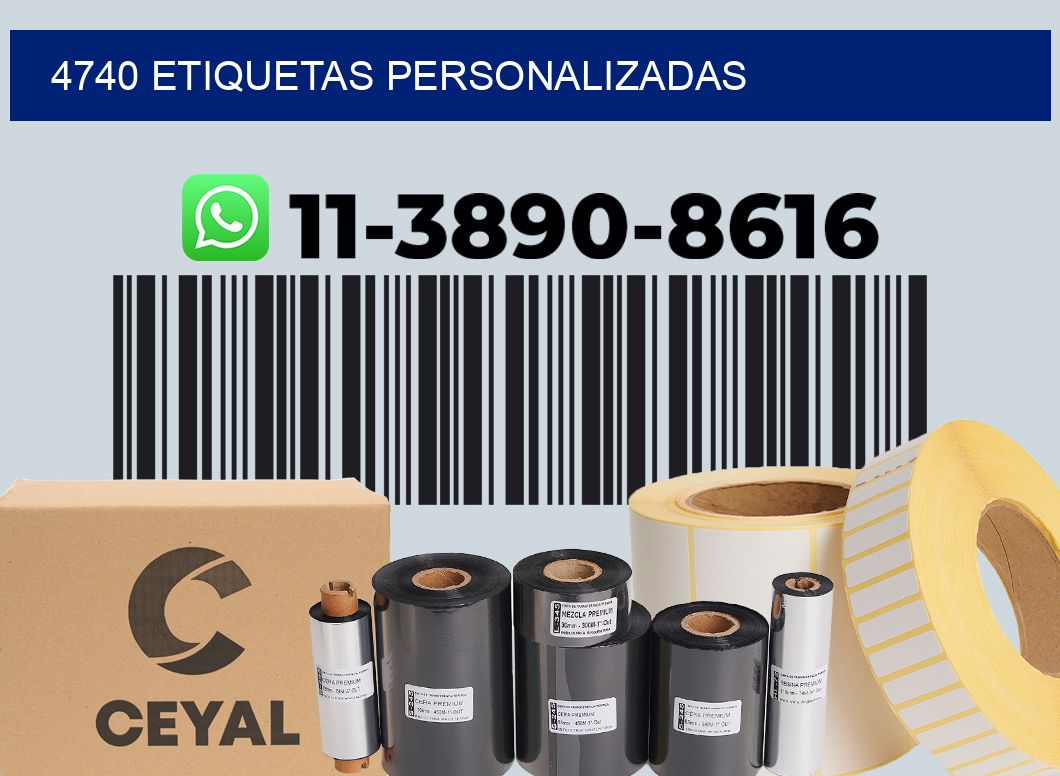 4740 etiquetas personalizadas