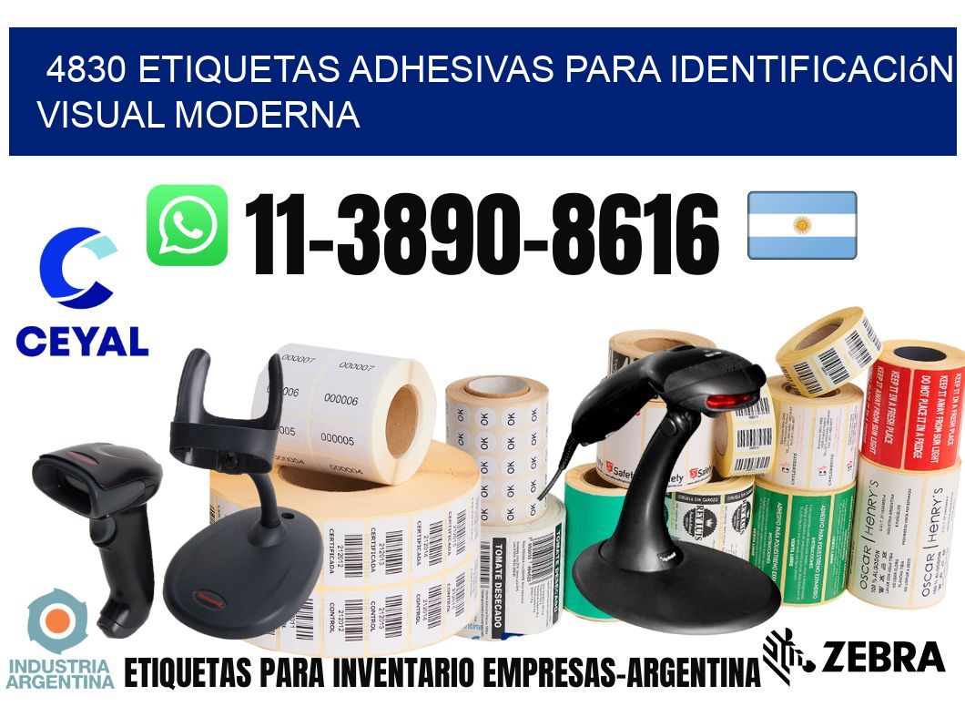 4830 Etiquetas adhesivas para identificación visual moderna