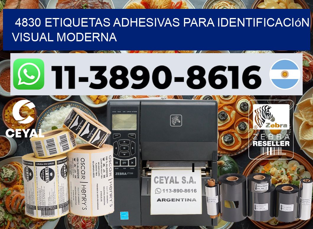 4830 Etiquetas adhesivas para identificación visual moderna