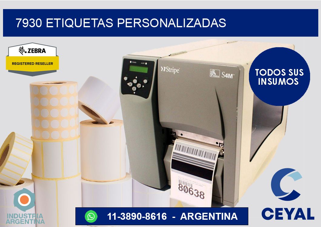 7930 etiquetas personalizadas