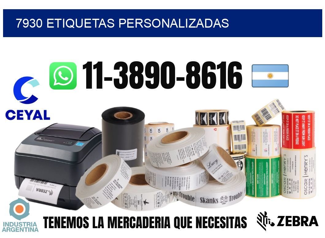 7930 etiquetas personalizadas