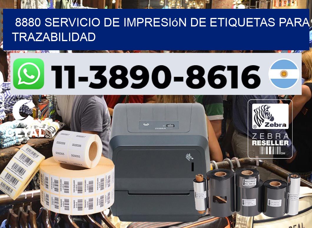 8880 Servicio de impresión de etiquetas para trazabilidad