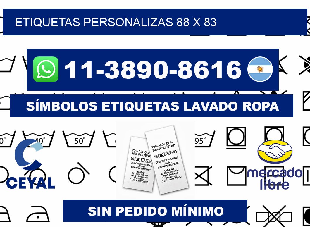 ETIQUETAS PERSONALIZAS 88 x 83