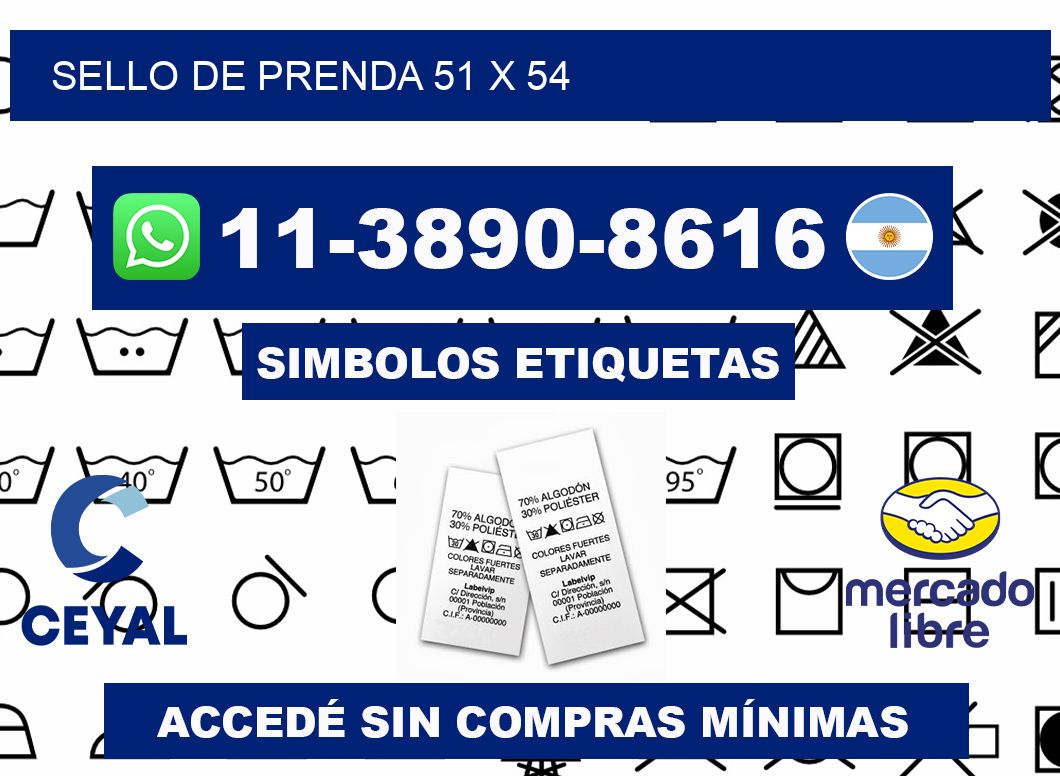 Sello de prenda 51 x 54