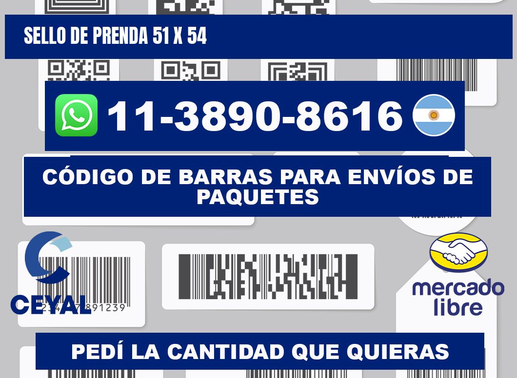 Sello de prenda 51 x 54