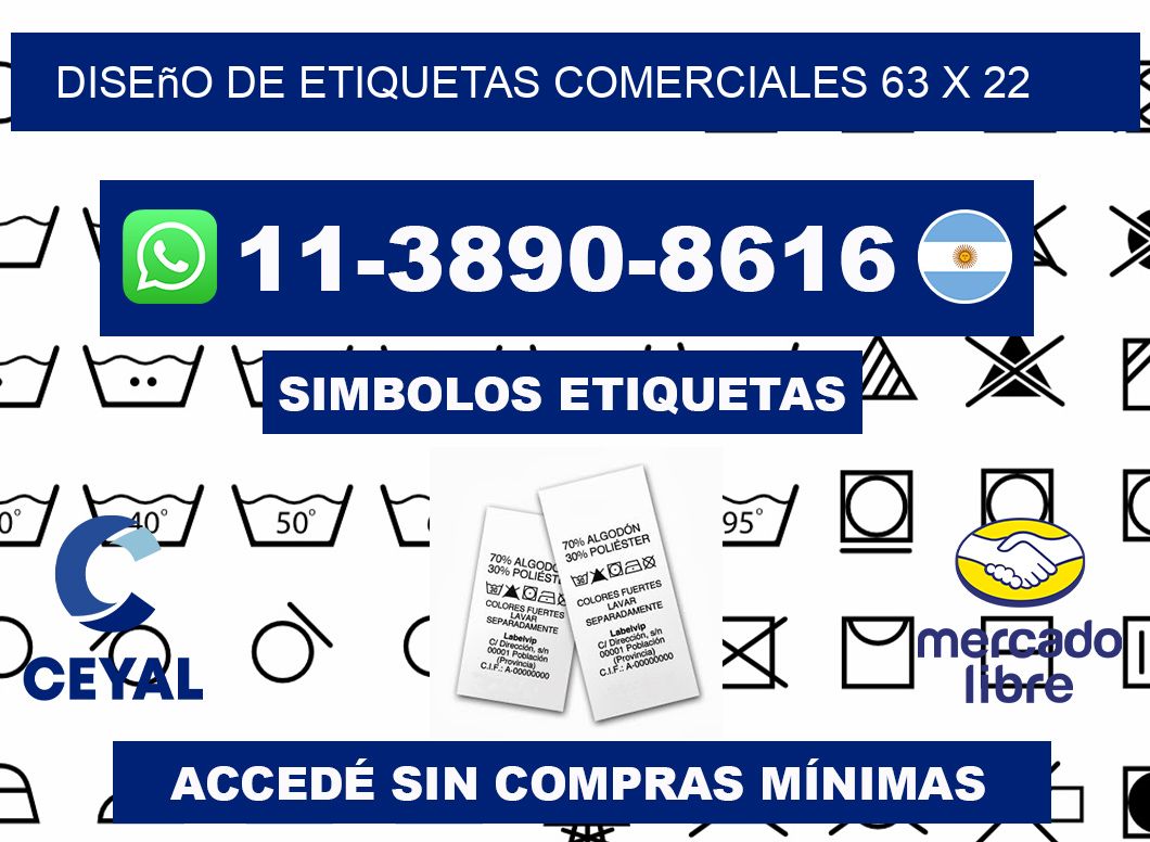diseño de etiquetas comerciales 63 x 22