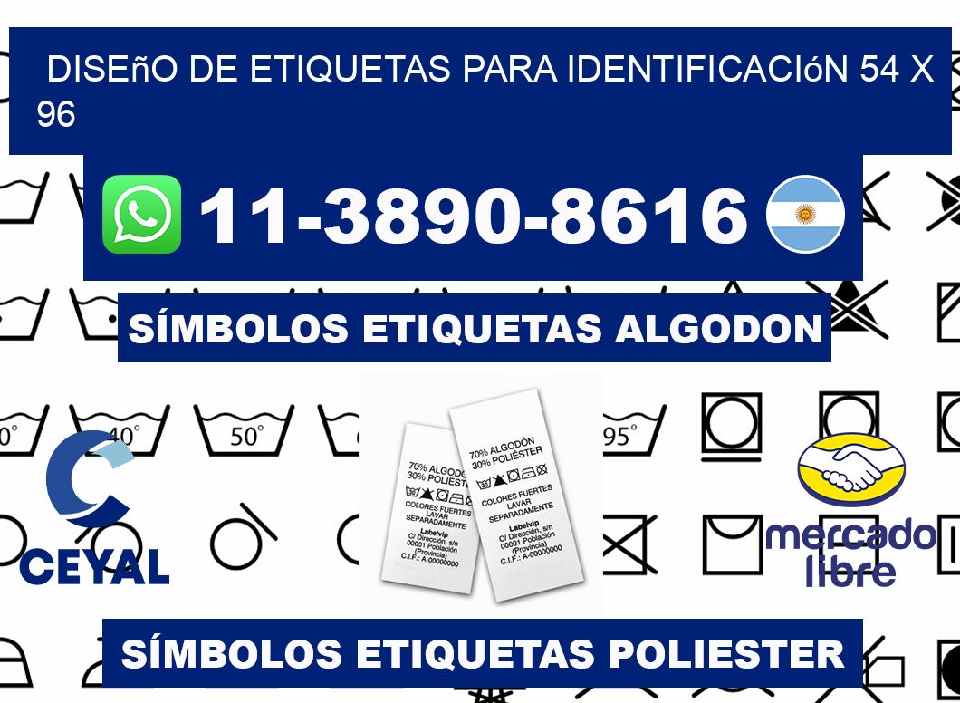 diseño de etiquetas para identificación 54 x 96