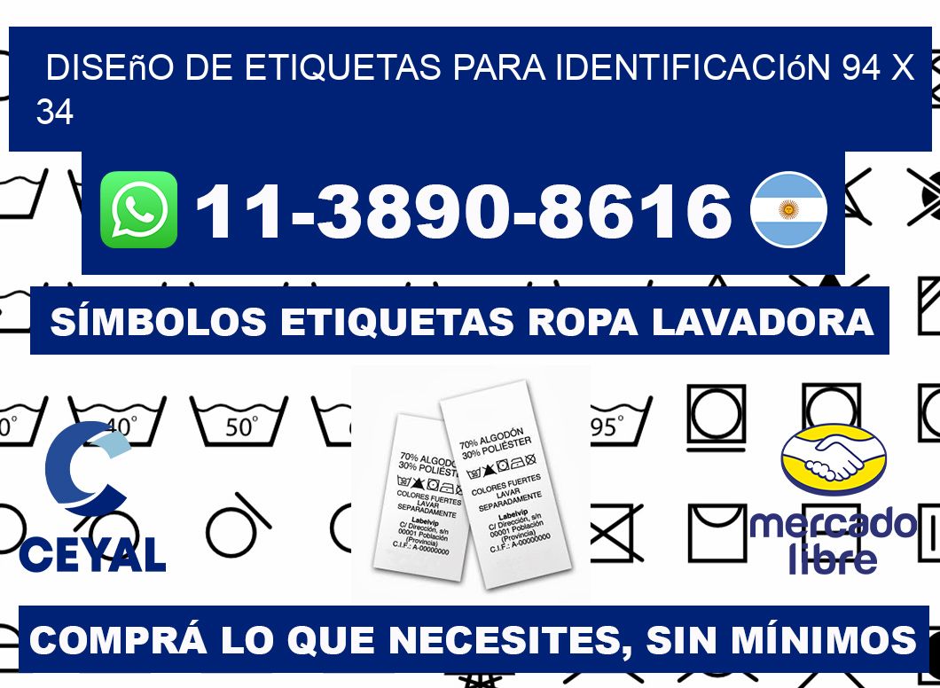 diseño de etiquetas para identificación 94 x 34