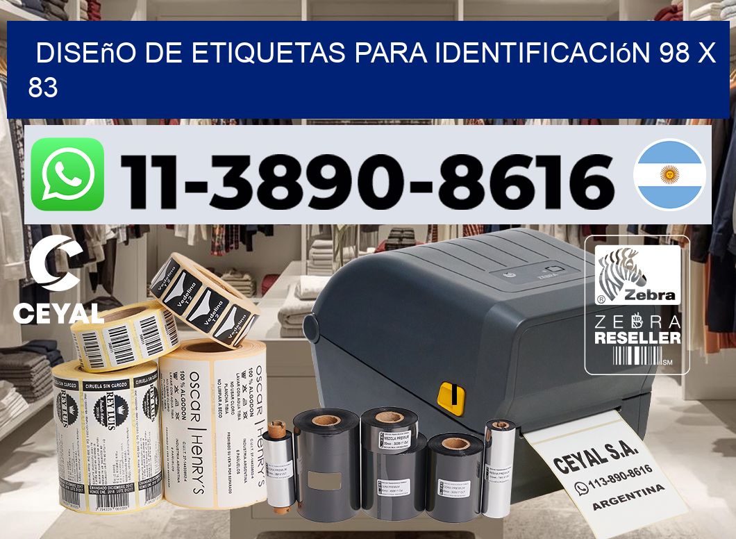 diseño de etiquetas para identificación 98 x 83