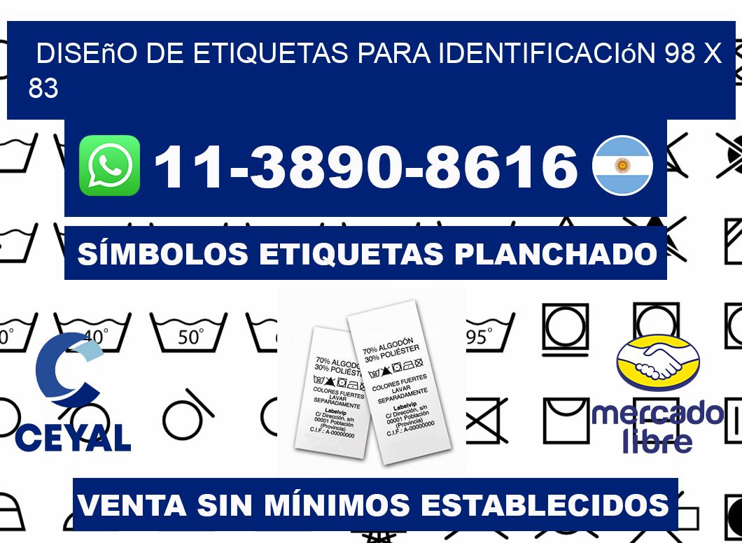 diseño de etiquetas para identificación 98 x 83