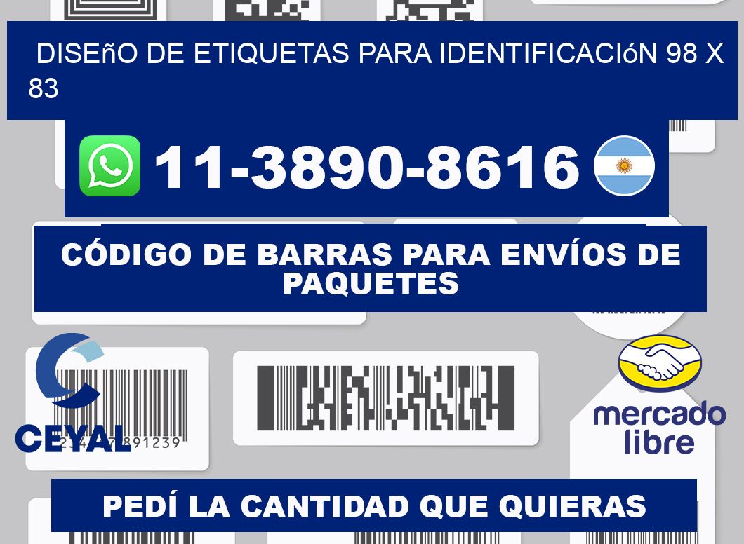 diseño de etiquetas para identificación 98 x 83