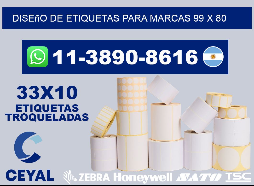 diseño de etiquetas para marcas 99 x 80